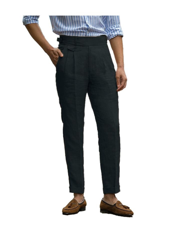 Casual Men's Suit Pants Cotton LinenTrousers For Wedding mens event wear