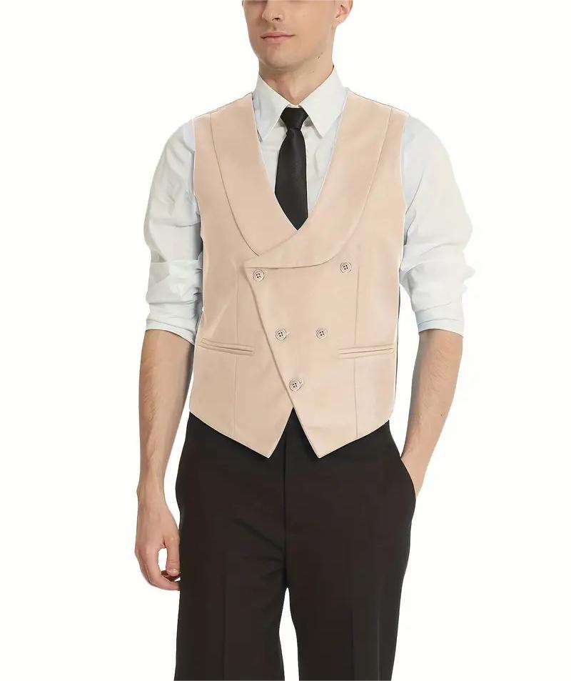 Formal Men's Suits Slim Fit 3 Pieces Notch Lapel Tuxedos (White Blazer+Vest+ Pant) mens event wear